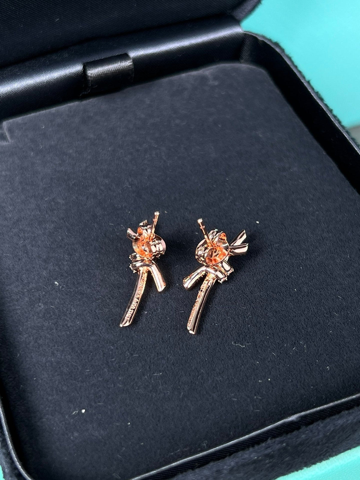 [Reverie Jewels]KNOT EARRINGS PINK GOLD DIAMOND