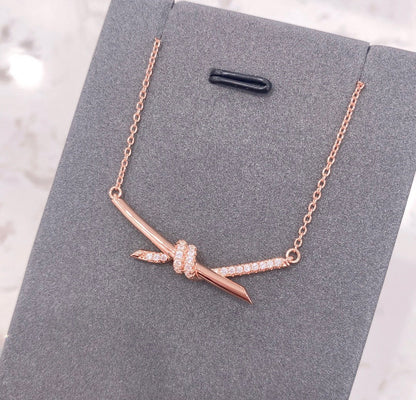 [Reverie Jewels]KNOT NECKLACE DIAMONDS