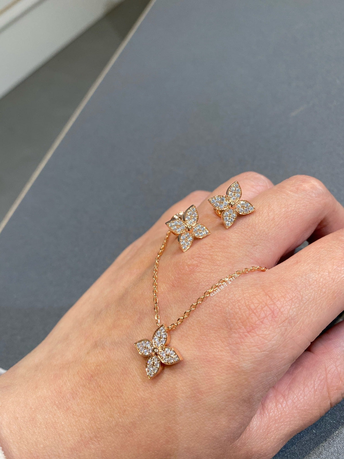 [⭐Reverie Jewels]STAR DIAMOND NECKALCE