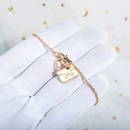 [⭐Reverie Jewels]AMULETTE PEDANT ROSE GOLD NECKLACE