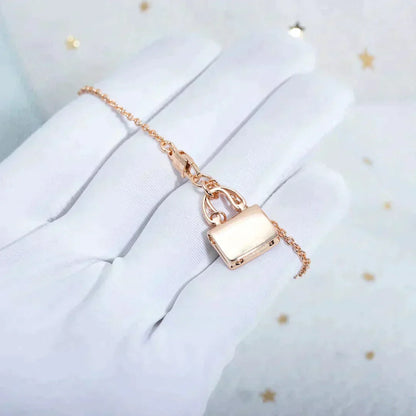 [⭐Reverie Jewels]AMULETTE PEDANT ROSE GOLD NECKLACE