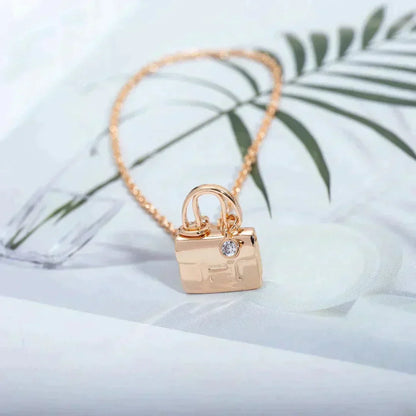[⭐Reverie Jewels]AMULETTE PEDANT ROSE GOLD NECKLACE