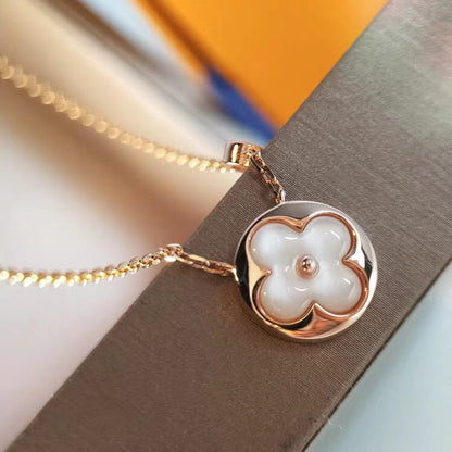 [⭐Reverie Jewels]SUN MOP GOLD 1 DIAMOND NECKLACE