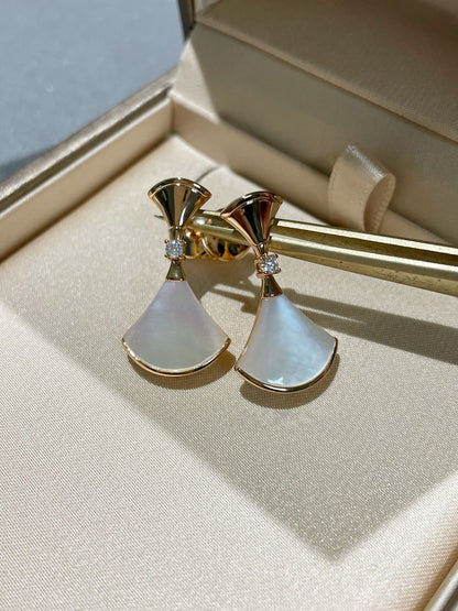 [⭐Reverie Jewels]DREAM MOP 1 DIAMOND EARRINGS
