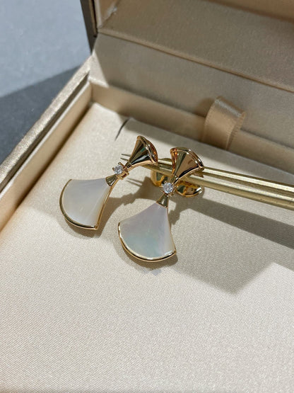 [⭐Reverie Jewels]DREAM MOP 1 DIAMOND EARRINGS