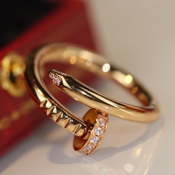 [⭐Reverie Jewels]JUSTE RING 2.65MM GOLD DIAMOND