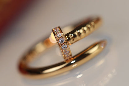 [⭐Reverie Jewels]JUSTE RING 2.65MM GOLD DIAMOND
