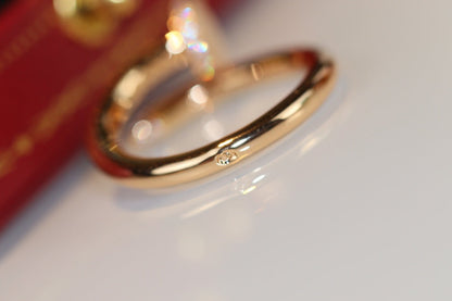 [⭐Reverie Jewels]JUSTE RING 2.65MM GOLD DIAMOND