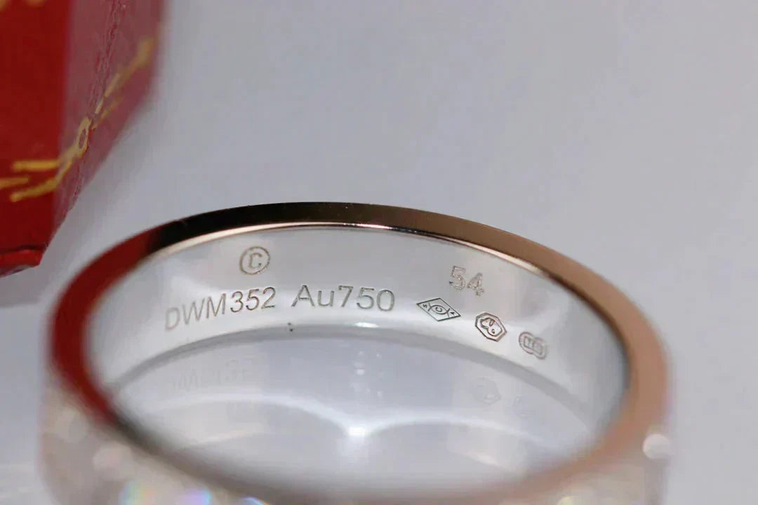 [⭐Reverie Jewels]LOVE RING 3.6MM DIAMOND PAVED