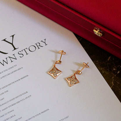 [⭐Reverie Jewels]STAR DIAMONDS EARRINGS GOLD