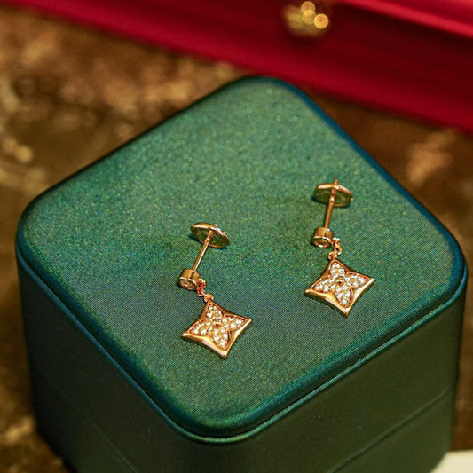 [⭐Reverie Jewels]STAR DIAMONDS EARRINGS GOLD