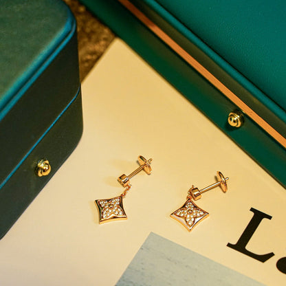 [⭐Reverie Jewels]STAR DIAMONDS EARRINGS GOLD