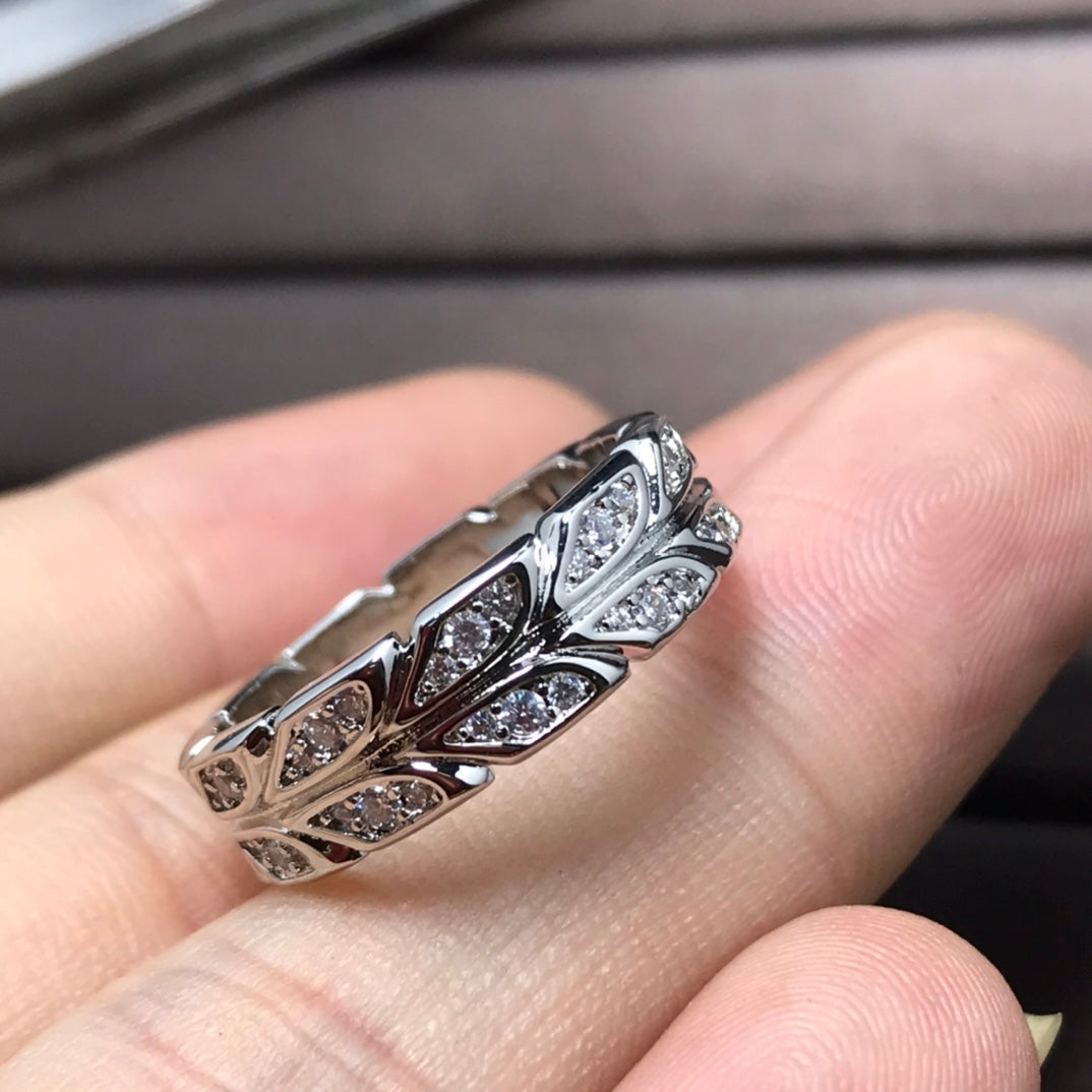 [Reverie Jewels]OLIVE LEAF RING DIAMONDS
