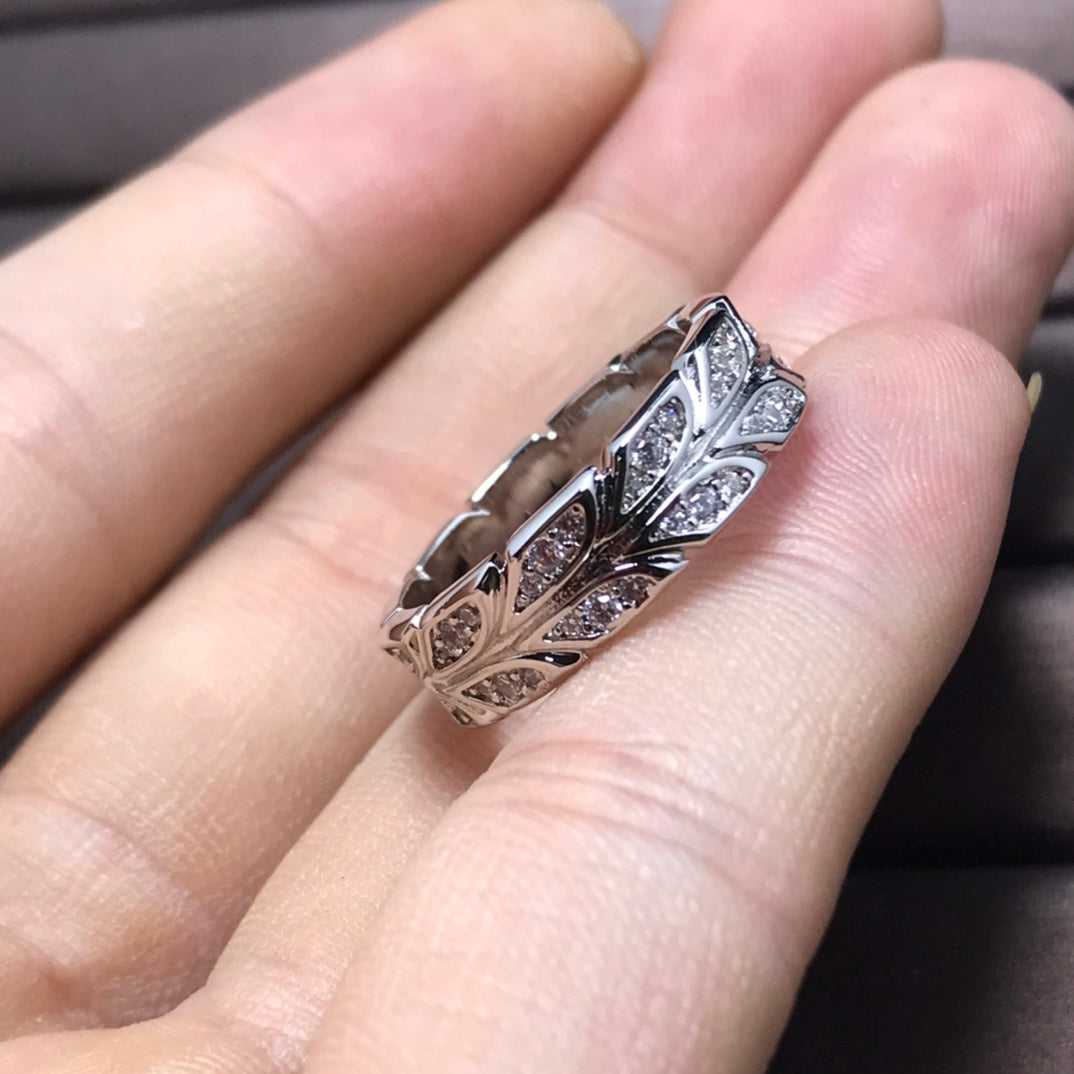 [Reverie Jewels]OLIVE LEAF RING DIAMONDS