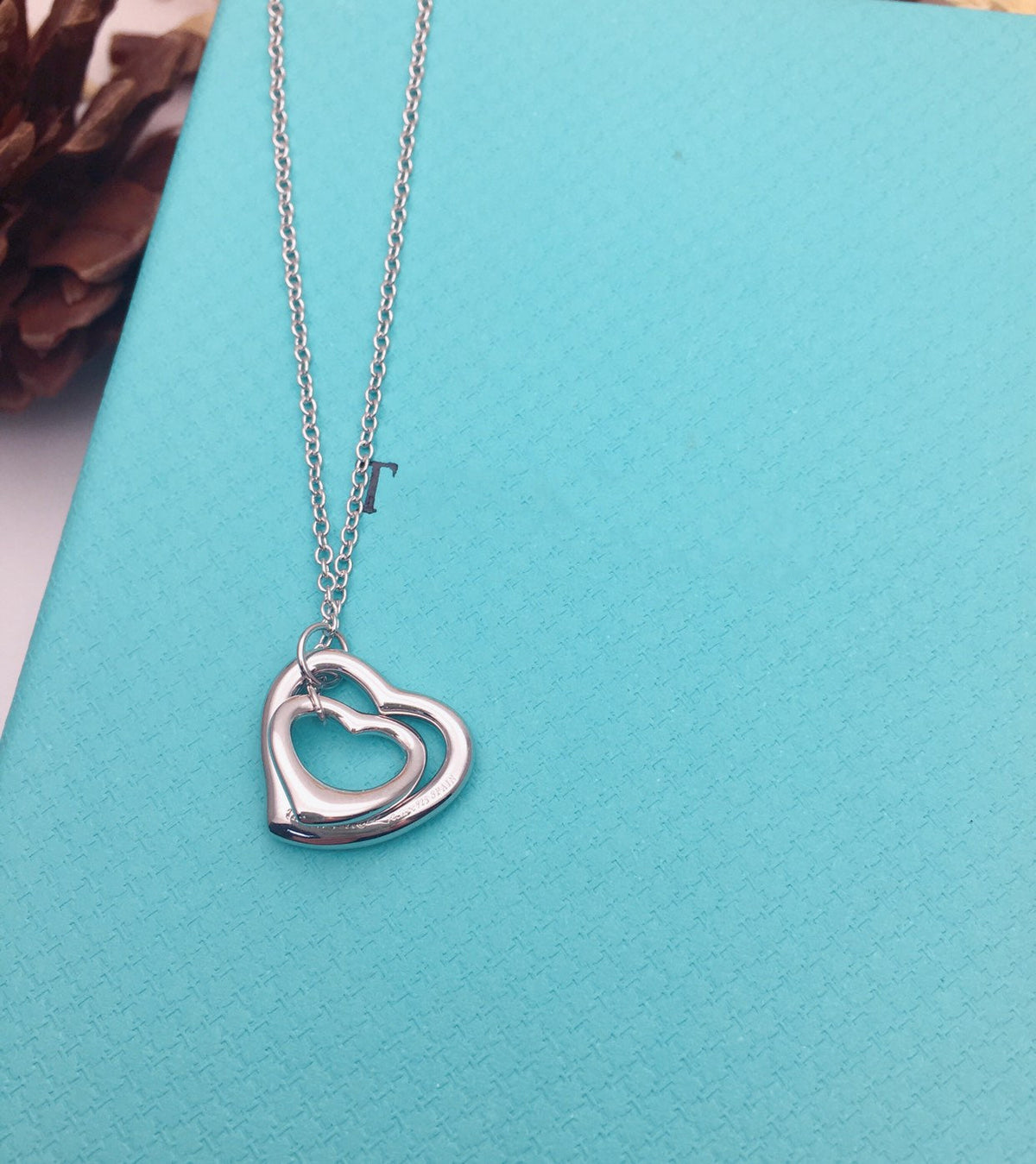 [Reverie Jewels]OPEN HEART SILVER NECKLACE