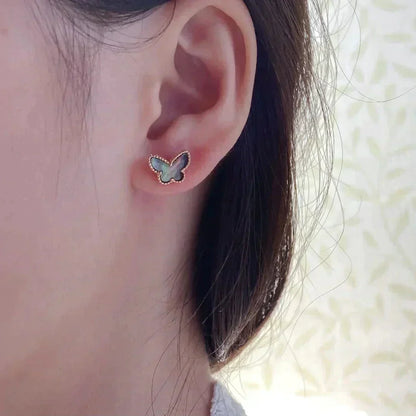 [⭐Reverie Jewels]BUTTERFLY DARK MOP  EARRINGS
