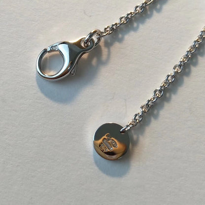 [⭐Reverie Jewels]ZERO 1 BLACK CERAMIC SILVER NECKLACE