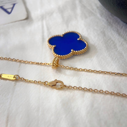 [⭐Reverie Jewels]CLOVER 25MM NECKLACE TURQUOISE ROSE GOLD