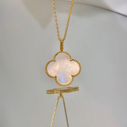 [⭐Reverie Jewels]CLOVER 25MM MOP LARGE PENDANT NECKLACE