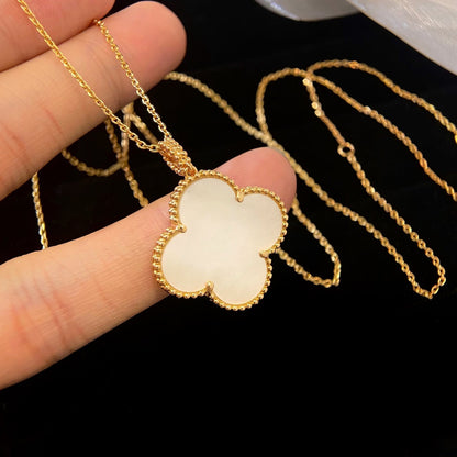 [⭐Reverie Jewels]CLOVER 25MM MOP LARGE PENDANT NECKLACE