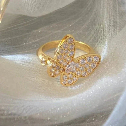 [⭐Reverie Jewels]BUTTERFLY DIAMOND RING
