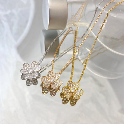 [⭐Reverie Jewels]FLOWER DIAMOND NECKLACE