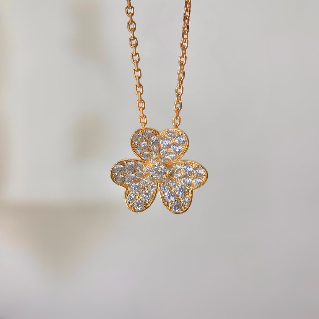 [⭐Reverie Jewels]FLOWER DIAMOND NECKLACE
