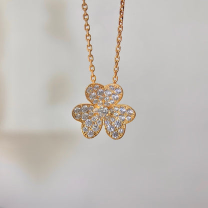[⭐Reverie Jewels]FLOWER DIAMOND NECKLACE