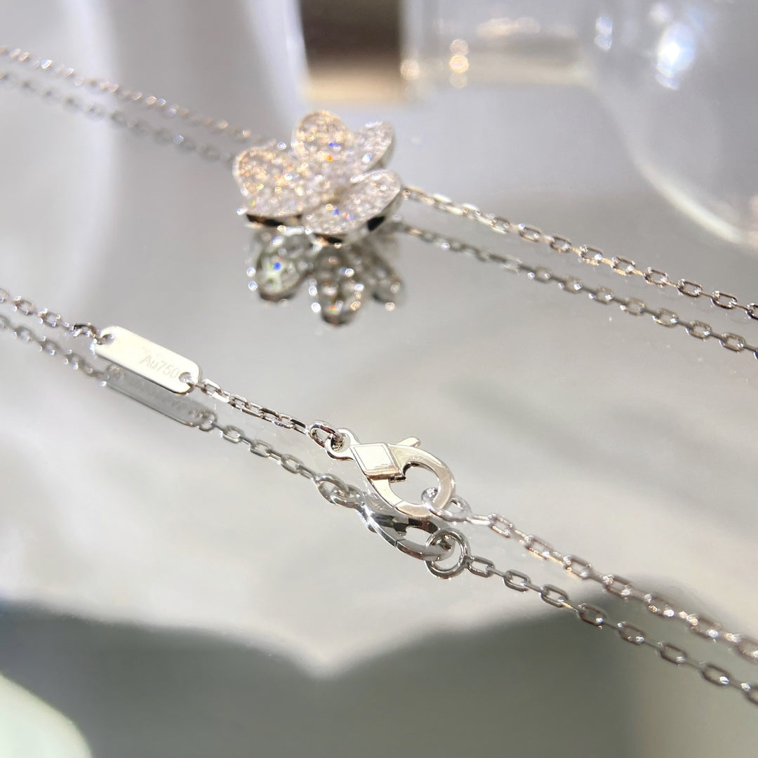 [⭐Reverie Jewels]FLOWER DIAMOND NECKLACE