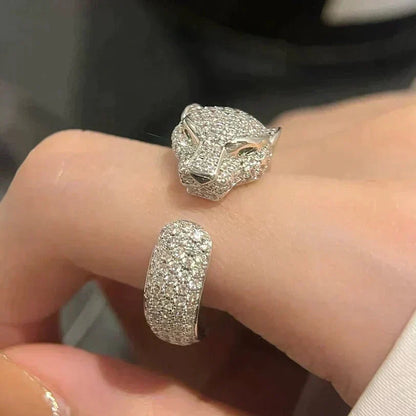 [⭐Reverie Jewels]PANTHERE 5.5MM ALL DIAMOND RING