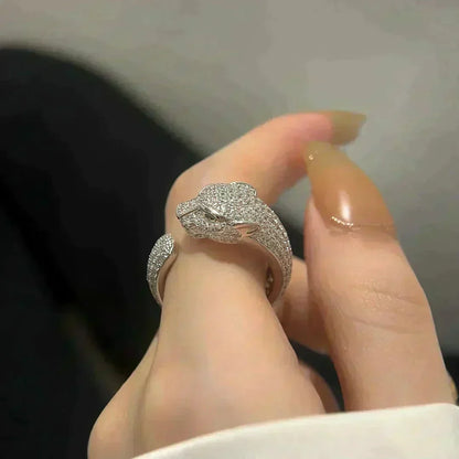 [⭐Reverie Jewels]PANTHERE 5.5MM ALL DIAMOND RING