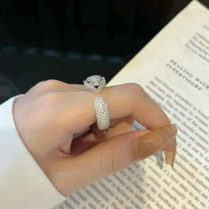 [⭐Reverie Jewels]PANTHERE 5.5MM ALL DIAMOND RING