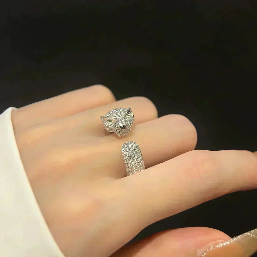 [⭐Reverie Jewels]PANTHERE 5.5MM ALL DIAMOND RING
