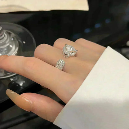 [⭐Reverie Jewels]PANTHERE 5.5MM ALL DIAMOND RING
