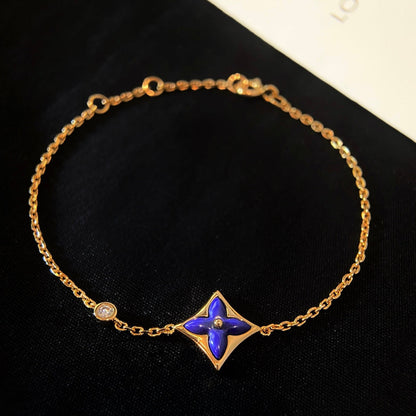 [⭐Reverie Jewels]COLOR STAR PINK GOLD DIAMOND BRACELET