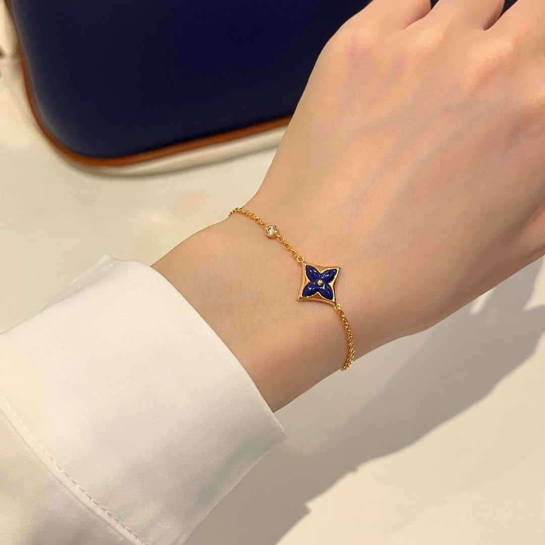 [⭐Reverie Jewels]COLOR STAR PINK GOLD DIAMOND BRACELET