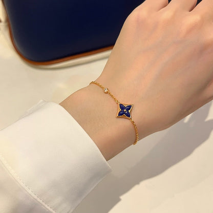 [⭐Reverie Jewels]COLOR STAR PINK GOLD DIAMOND BRACELET