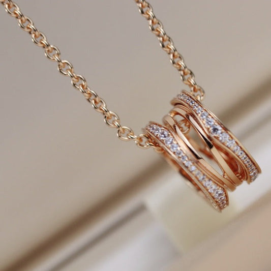[⭐Reverie Jewels]ZERO 1 PINK GOLD NECKLACE