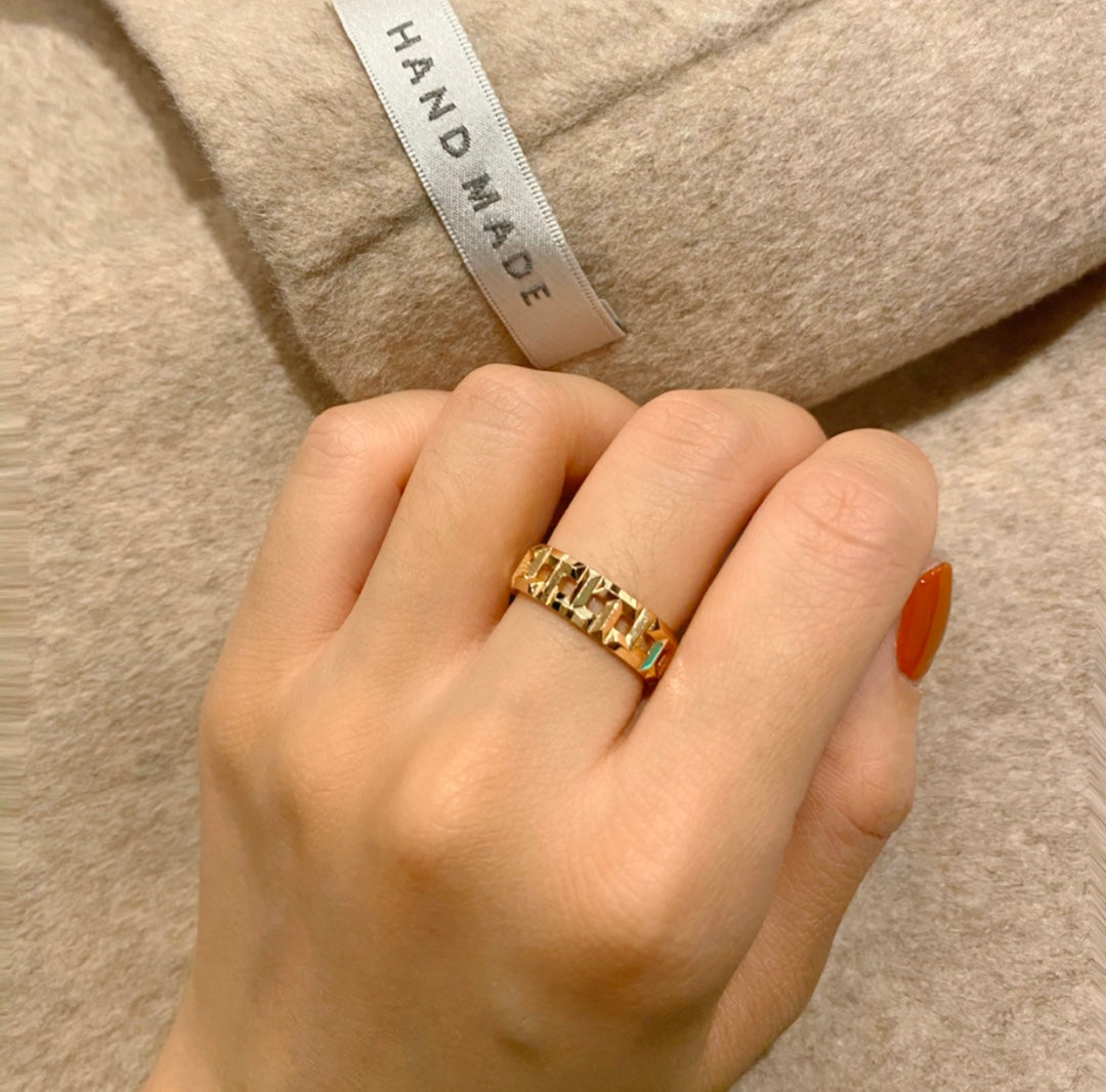 [Reverie Jewels]T TRUE 3.5MM PINK GOLD RING
