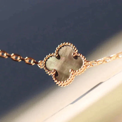[⭐Reverie Jewels]CLOVER 20 MOTIFS LASER DIAMOND NECKLACE