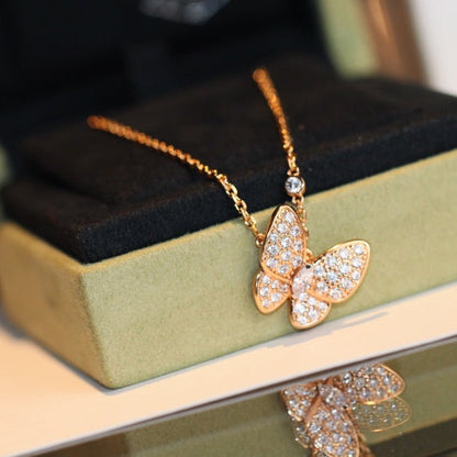 [⭐Reverie Jewels]BUTTERFLY DIAMOND NECKLACE