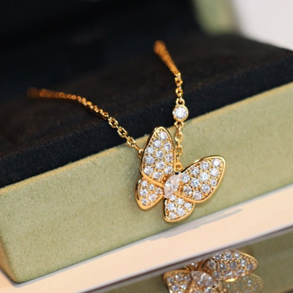 [⭐Reverie Jewels]BUTTERFLY DIAMOND NECKLACE