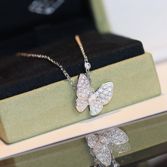 [⭐Reverie Jewels]BUTTERFLY DIAMOND NECKLACE