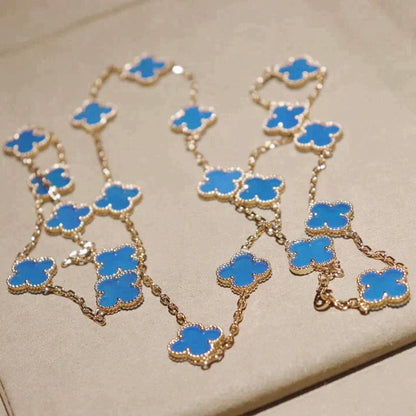 [⭐Reverie Jewels]CLOVER 20 MOTIFS TURQUOISE GOLD