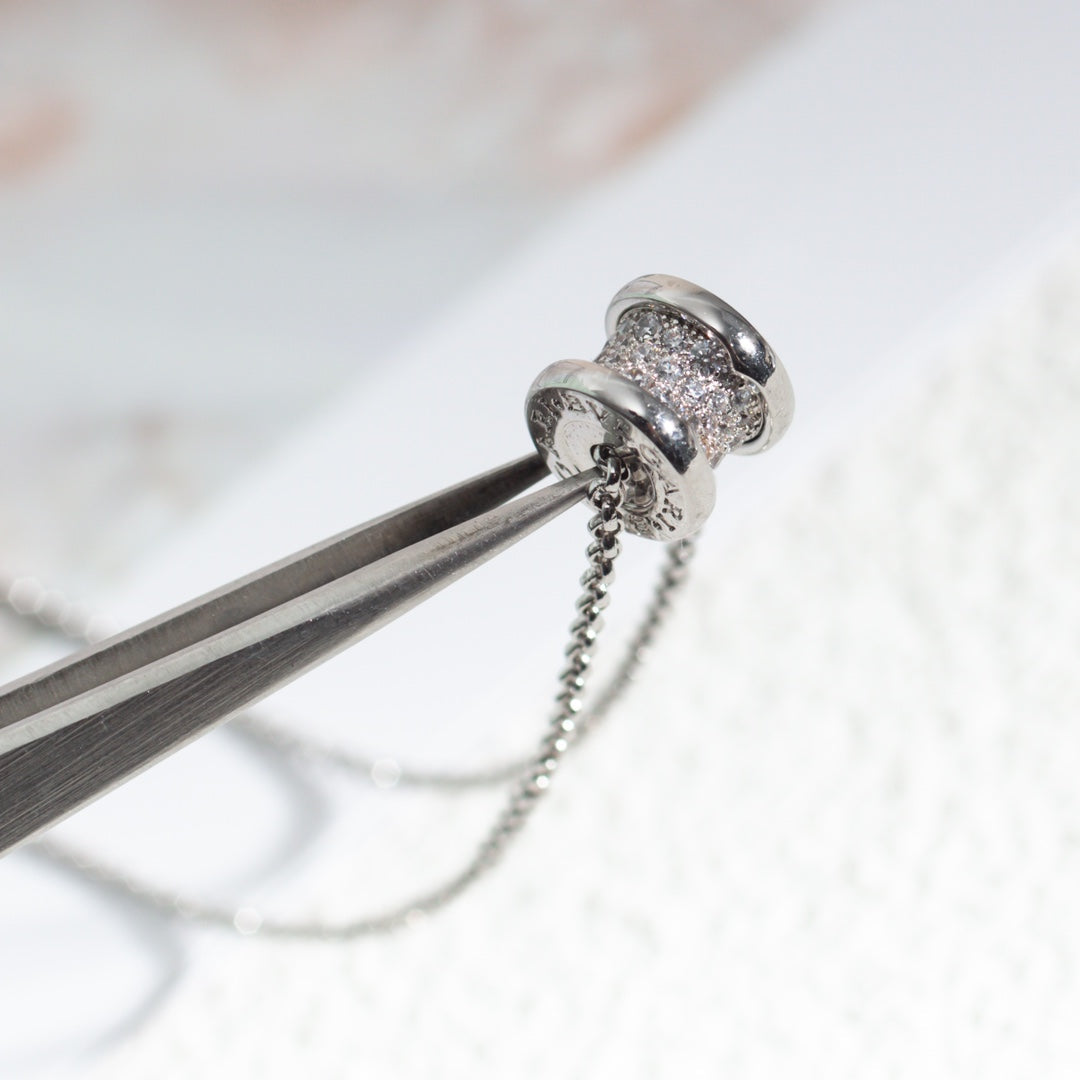 [⭐Reverie Jewels]ZERO 1 SILVER DIAMOND NECKLACE