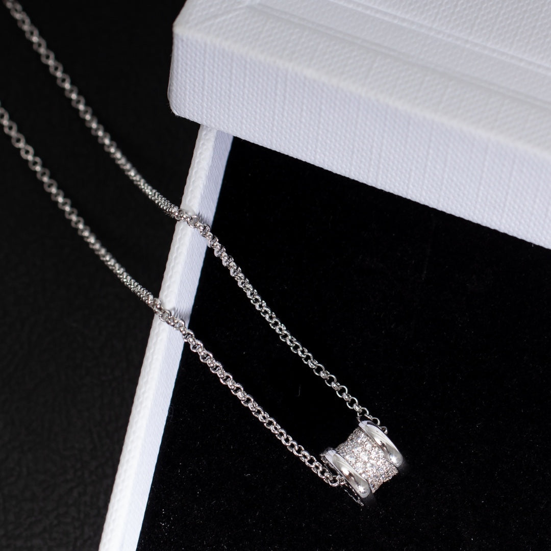 [⭐Reverie Jewels]ZERO 1 SILVER DIAMOND NECKLACE