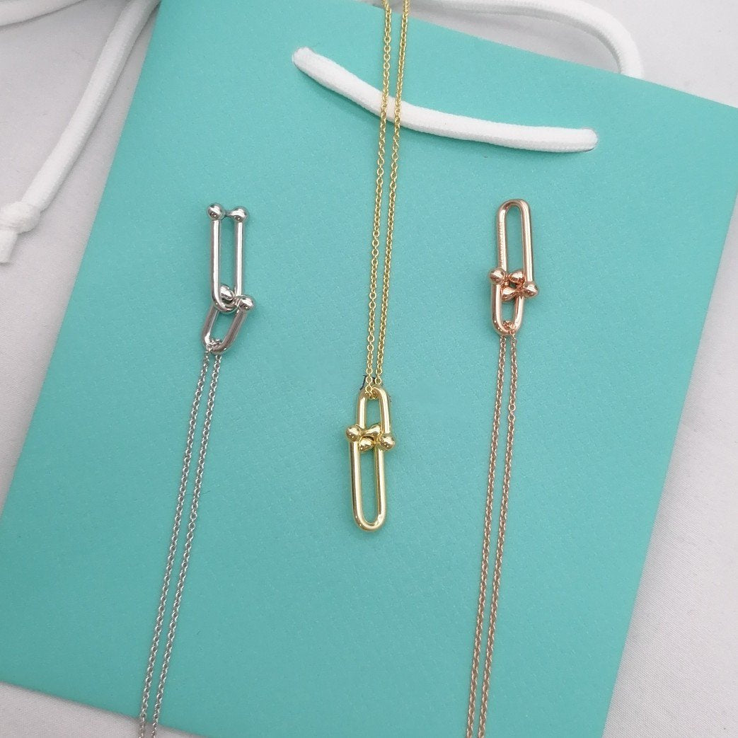 [Reverie Jewels]HARDWEAR GOLD DROP PEDANT NECKLACE