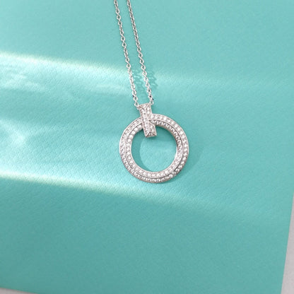 [Reverie Jewels]T WIRE PEDANT DIAMOND NECKLACE