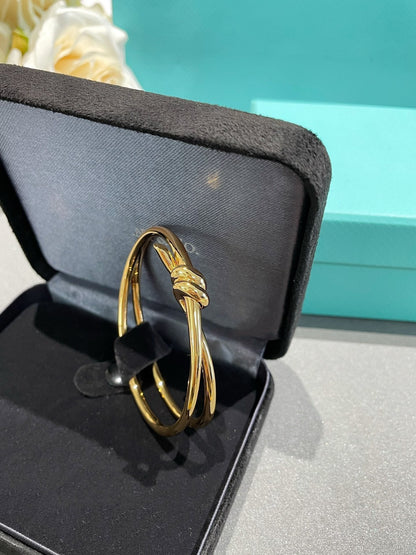 [Reverie Jewels]KNOT DOUBLE ROW GOLD BRACELET