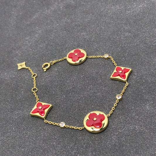 [⭐Reverie Jewels]STAR AND SUN CARNELIAN 4 MOTIFS 3 DIAMONDS